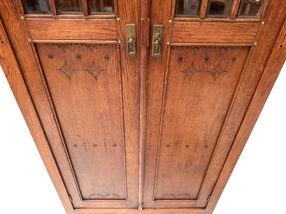 Arts & Crafts Armoire or Bookcase In the style of Architect Lauweriks, 1890s